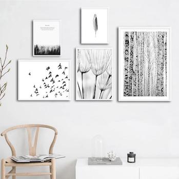 Skandinavische Bilderwand - 5 Looks