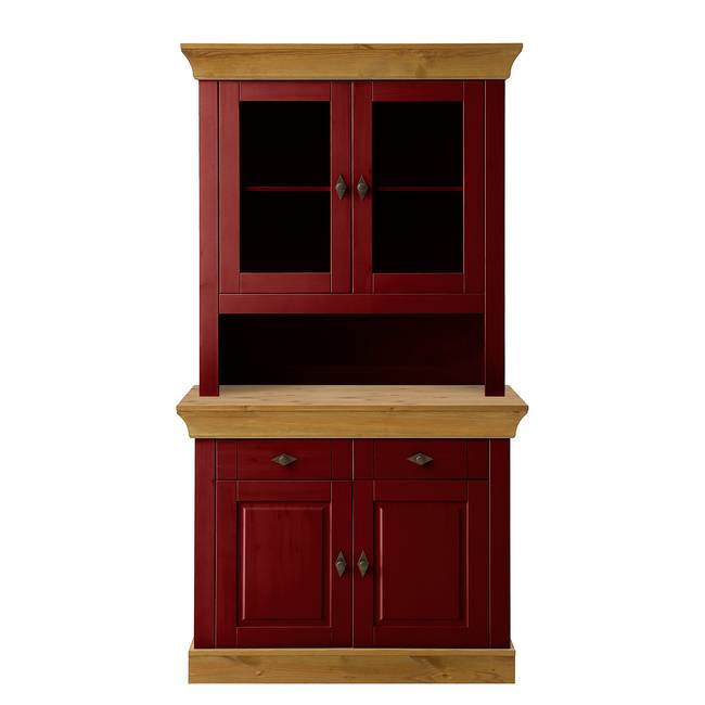 Buffet II 108 x 197 x 45cm Rot/Braun/Kiefer
