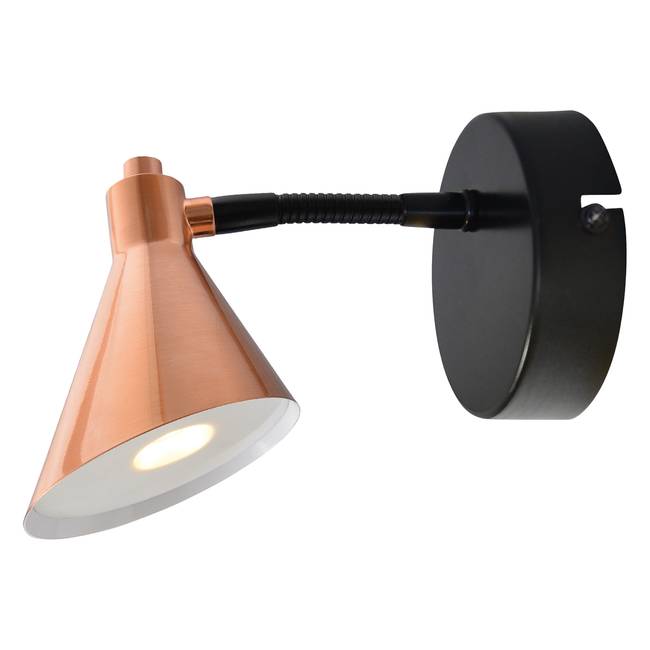 LED-Wandleuchte Copper 23 x 14 x 23cm Kupfer Edelstahl, lackiert Nicht austauschbare LEDs