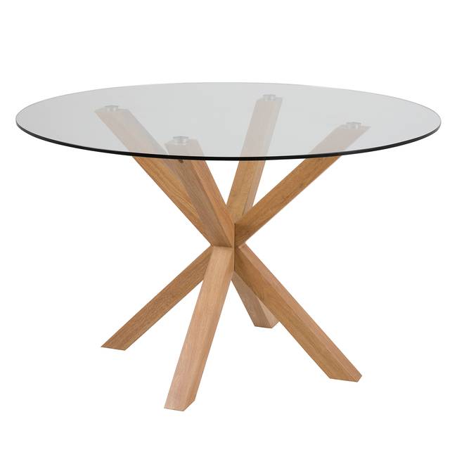 Esstisch Coolac 119 x 76 x 119cm Durchsichtig