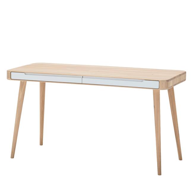 Schreibtisch Loca 140 x 75 x 60cm Braun/Wildeiche hell geölt