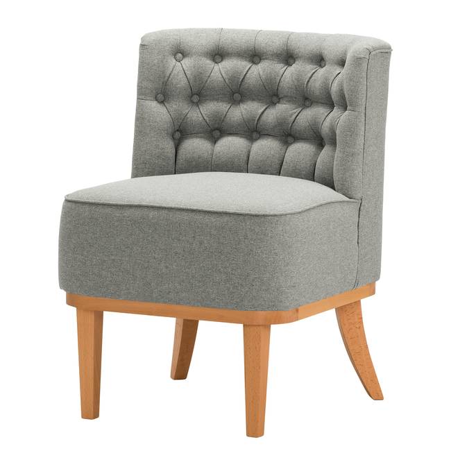 Sessel Farida I Grau/Grau Webstoff Voer 72 x 80 x 65cm