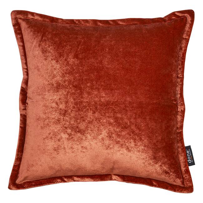 Kissenbezug Glam Orange/Terracotta 45 x 45cm Samt