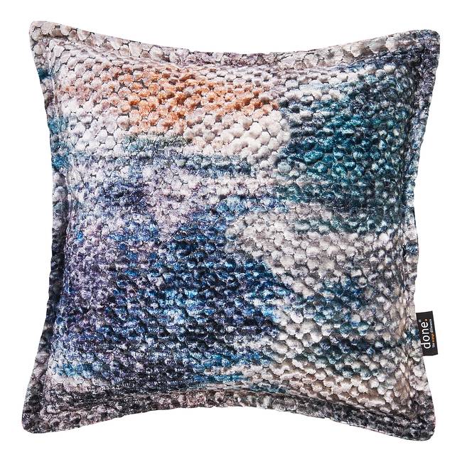 Kissenbezug Glam Colour Blau/Meerblau 45 x 45cm Samt