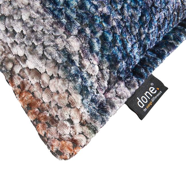 Kissenbezug Glam Colour Blau/Meerblau 45 x 45cm Samt