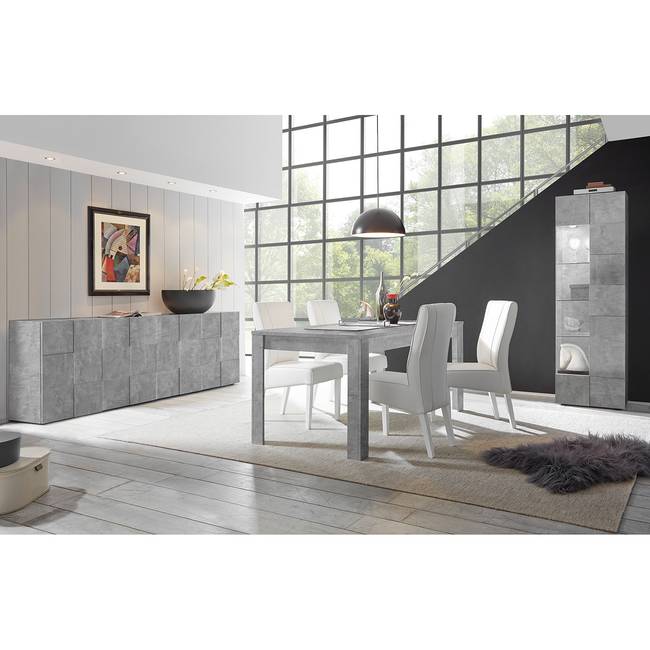 Sideboard Dama IV 241 x 84 x 42cm Grau/Beton Dekor