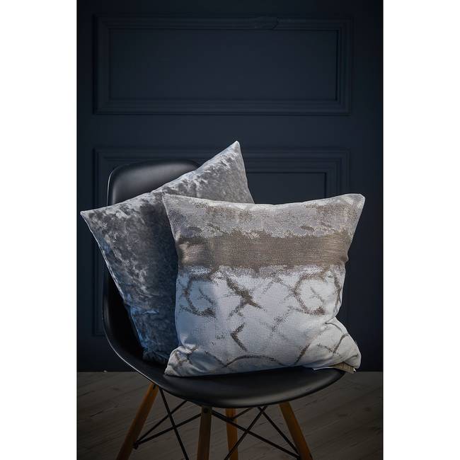 Dekokissen Opalia Grau/Beige 45 x 45cm Mischgewebe