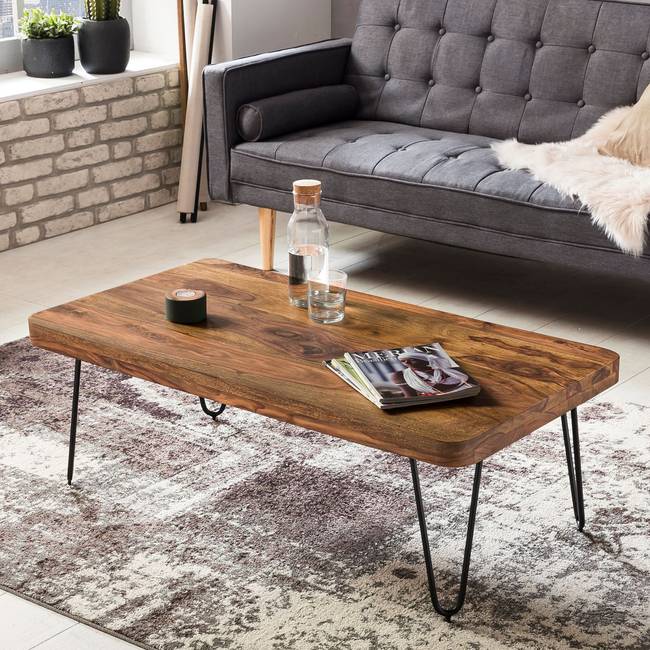 Couchtisch Loudet I 115 x 40 x 60cm Braun