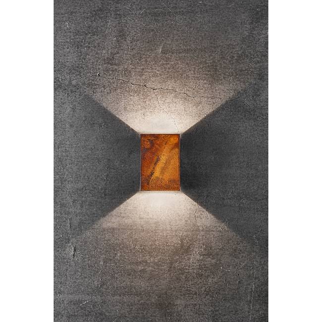 LED-Wandleuchte Fold VI 10 x 15 x 5cm Braun