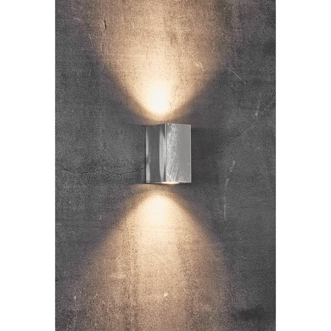 Wandleuchte Canto Maxi Kubi 9 x 16 x 10cm Silber