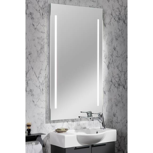 Spiegel Luna 55cm Silber Trägerplatte: Spanplatte, beschichtet 55cm