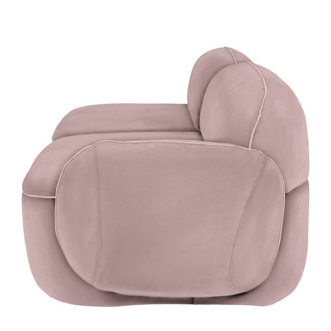 Sofa Vieux Colpo 2-Sitzer Pink/Pink Flachgewebe Meave 222 x 80 x 104cm Armlehne davorstehend rechts Glamour