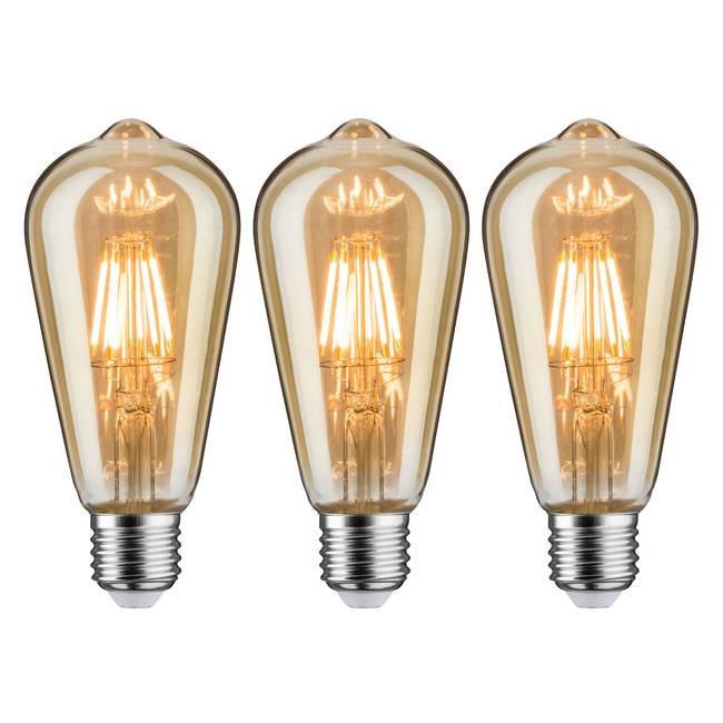 LED-Leuchtmittel Dengie 3er-Set 6 x 14 x 6cm Durchsichtig