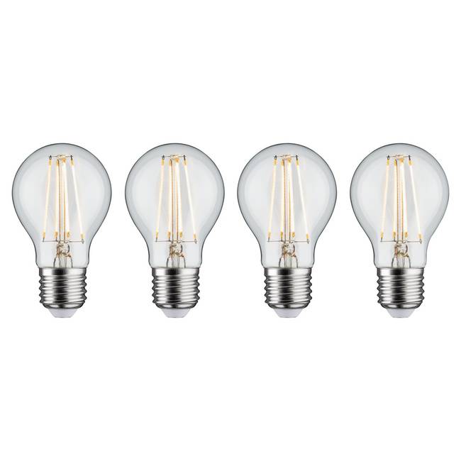 LED-Leuchtmittel Kivik 4er-Set 6 x 10 x 6cm Durchsichtig
