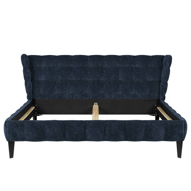 Polsterbett Capri Dream 200 x 200cm Flachgewebe Nona Blau Buche