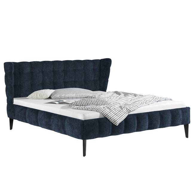 Polsterbett Capri Dream 200 x 200cm Flachgewebe Nona Blau Buche