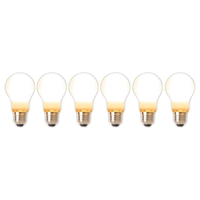 LED-Leuchtmittel Waledas 6er-Set Ø 6cm Weiß