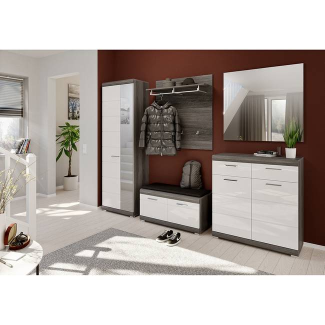 Garderobenbank Scout 90 x 44 x 40cm Grau