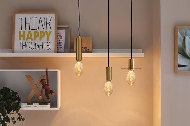LED-Leuchtmittel Inner Glow Helix Typ B 8 x 16 x 8cm Gold/Gold