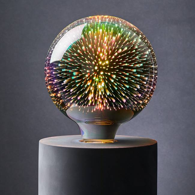 LED-Glühlampe Fireworks 13 x 17 x 13cm Multicolor/Multicolor