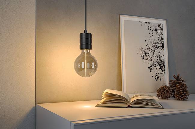 LED-Leuchtmittel Floating Shine G95 10 x 14 x 10cm Durchsichtig/Grau