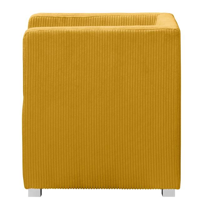 Cocktailsessel Gelb Cordstoff Poppy 64 x 70 x 64cm