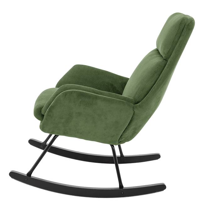Schaukelsessel Grün Cordstoff Fjella 70 x 105 x 87cm