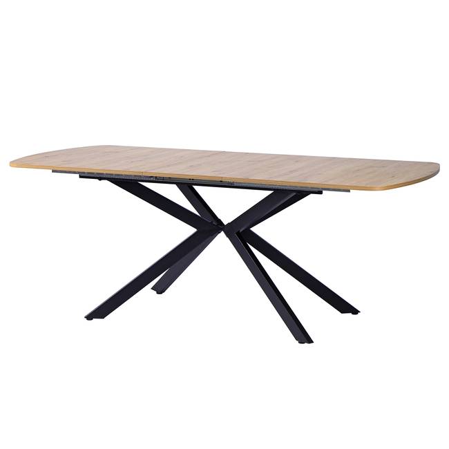 Ausziebarer Esstisch Sebele 160 x 75 x 90cm Braun