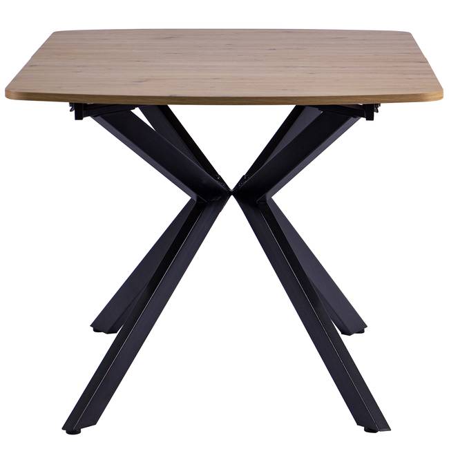Ausziebarer Esstisch Sebele 160 x 75 x 90cm Braun