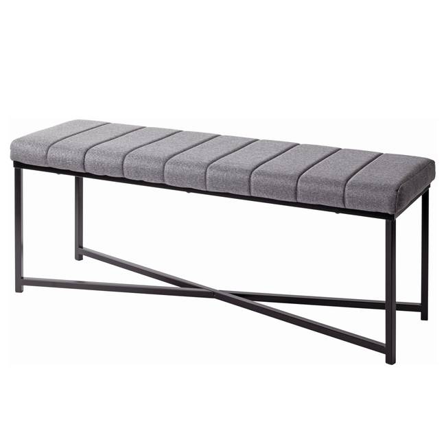 Bettbank Ticata - 118 cm 118 x 47 x 38cm Grau