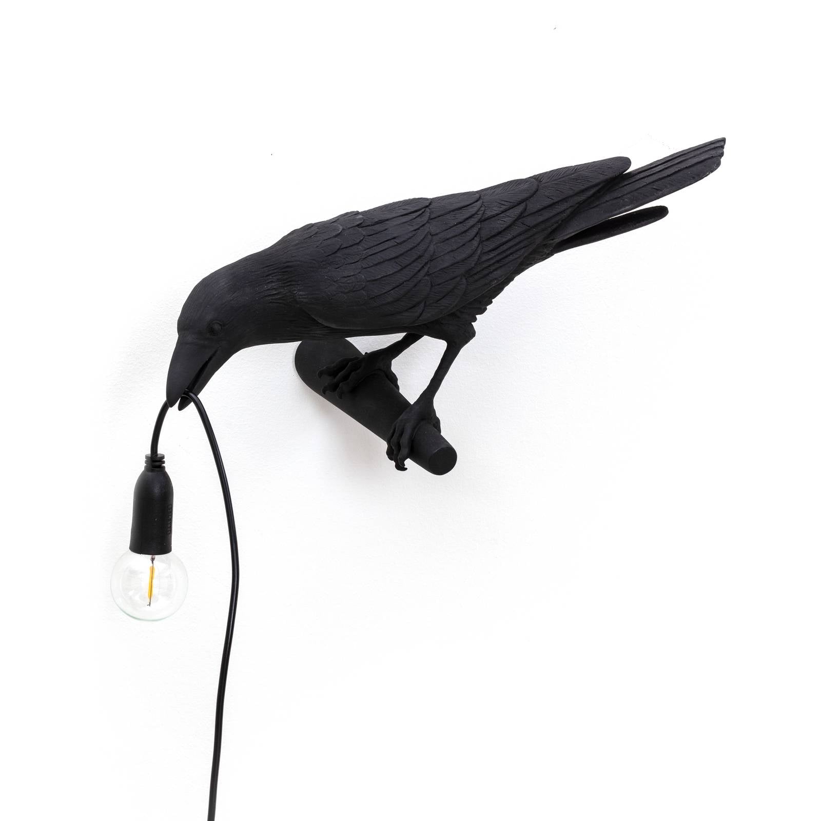 SELETTI Bird Lamp Dekolampe Blick links schwarz