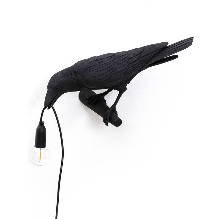 SELETTI Bird Lamp Dekolampe Blick links schwarz