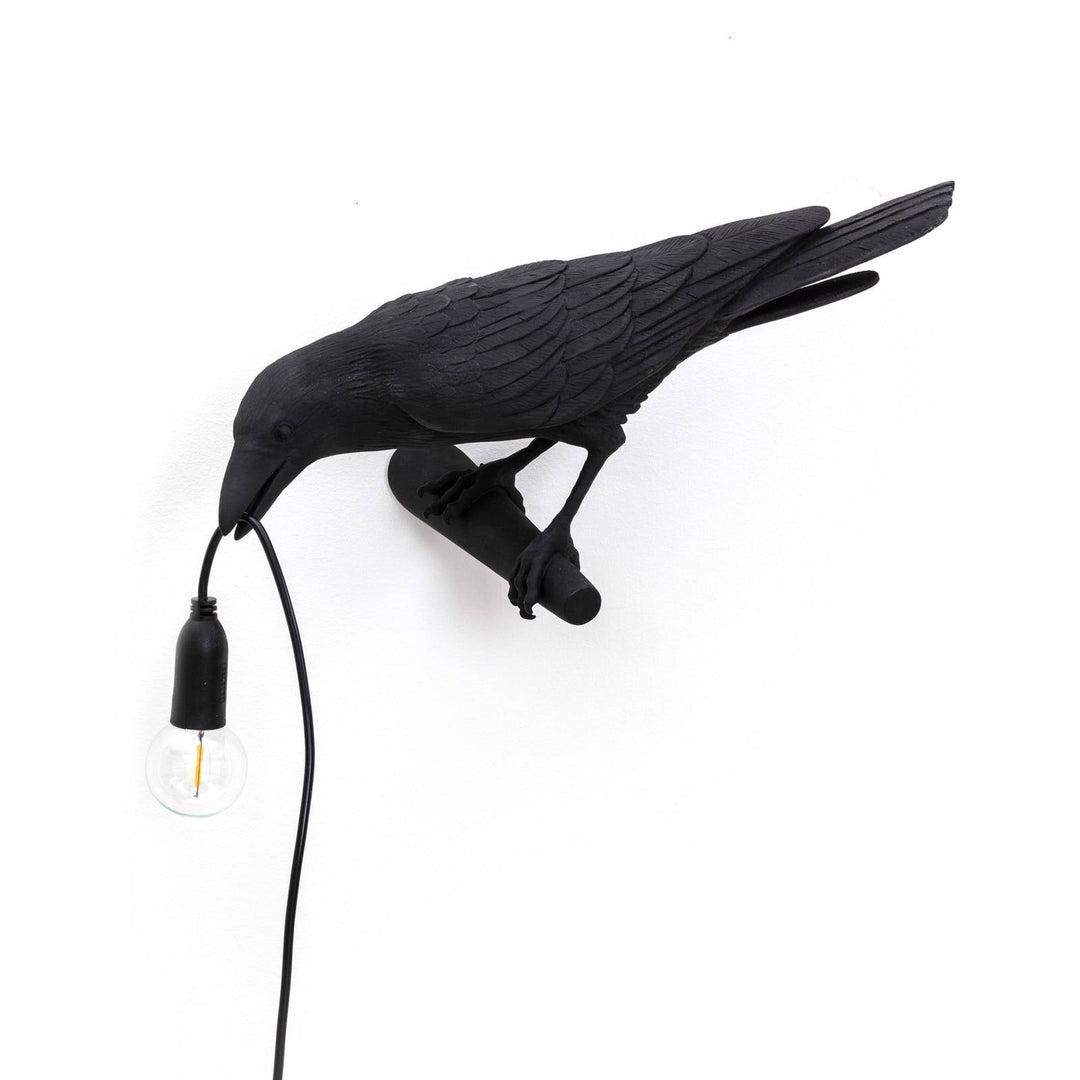 SELETTI Bird Lamp Dekolampe Blick links schwarz