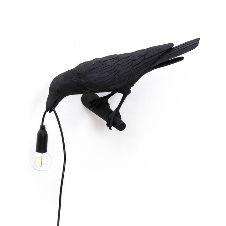 SELETTI Bird Lamp Dekolampe Blick links schwarz