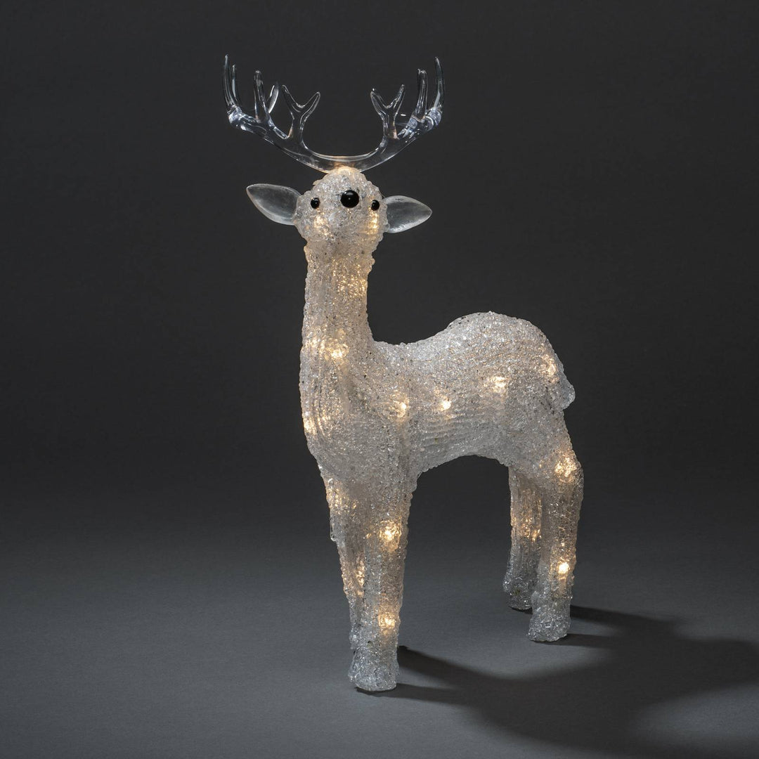 LED-Leuchtfigur Rentier für außen IP44 klar 2.500K