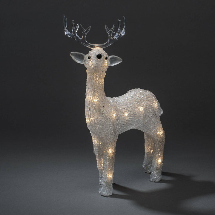 LED-Leuchtfigur Rentier für außen IP44 klar 2.500K