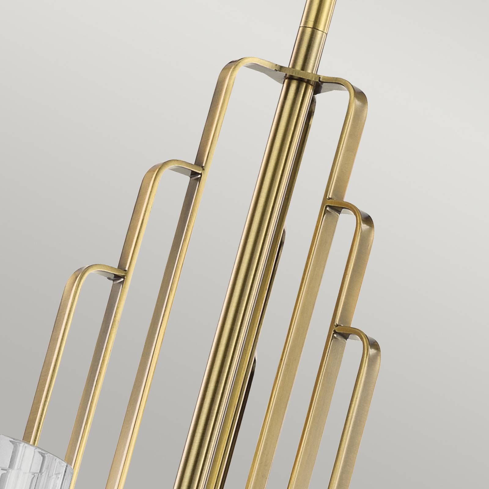 Kronleuchter Kimrose, 6-flammig, messing