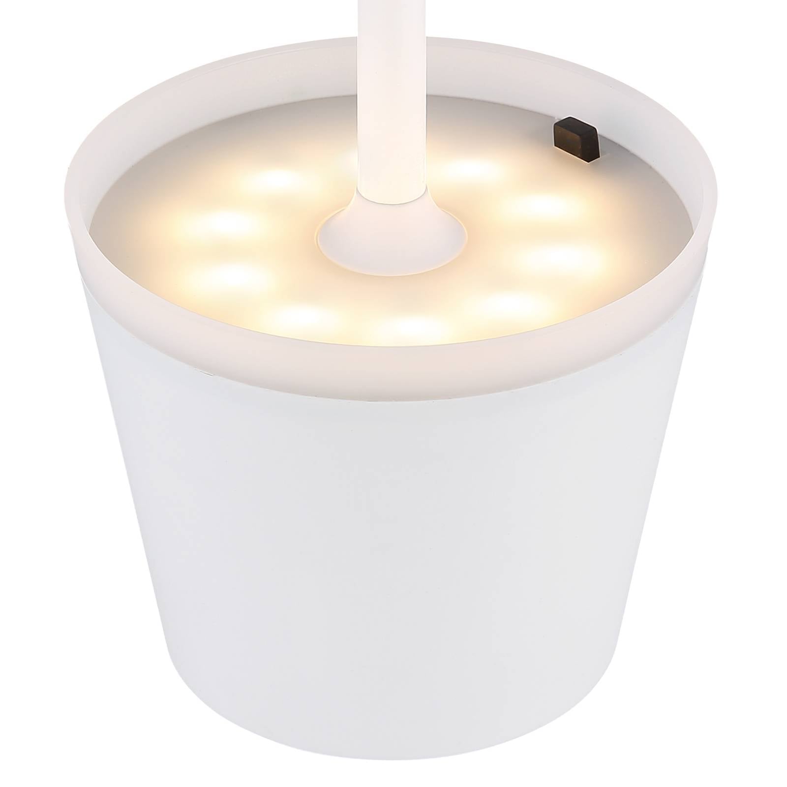 Solar-Tischlampe 36637, IP44, weiß