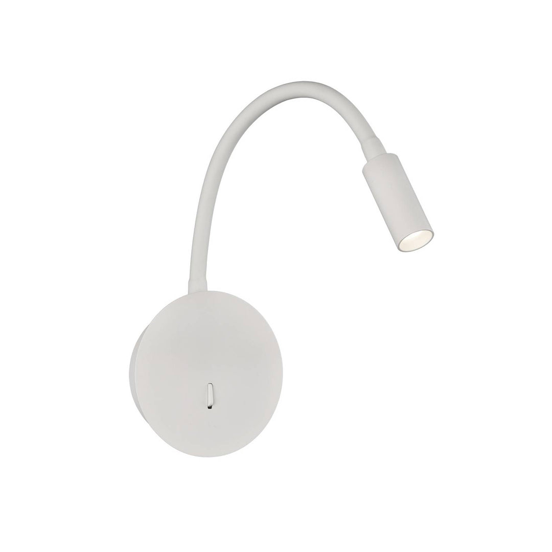 LED-Wand-Leseleuchte Lyon, Flexarm, Schalter, weiß