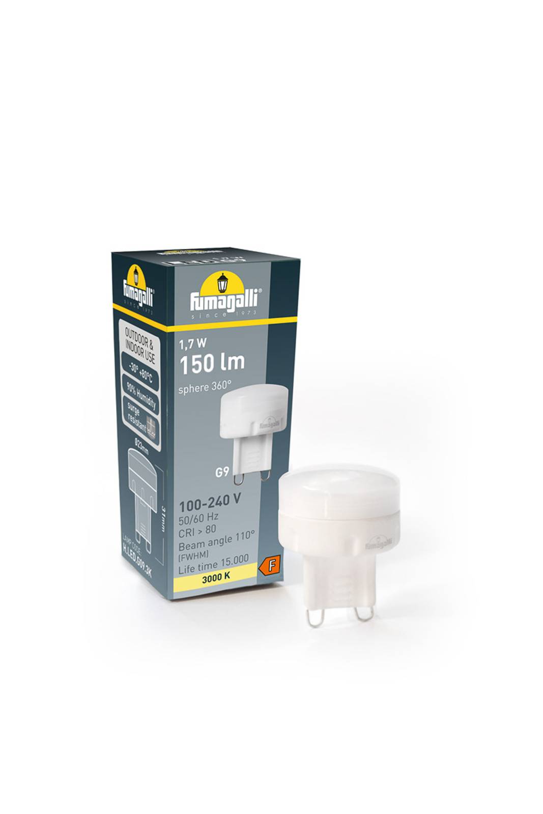 Downlight Livia Ø 6 cm schwarz/gefrostet Kunstharz G9 4.000K