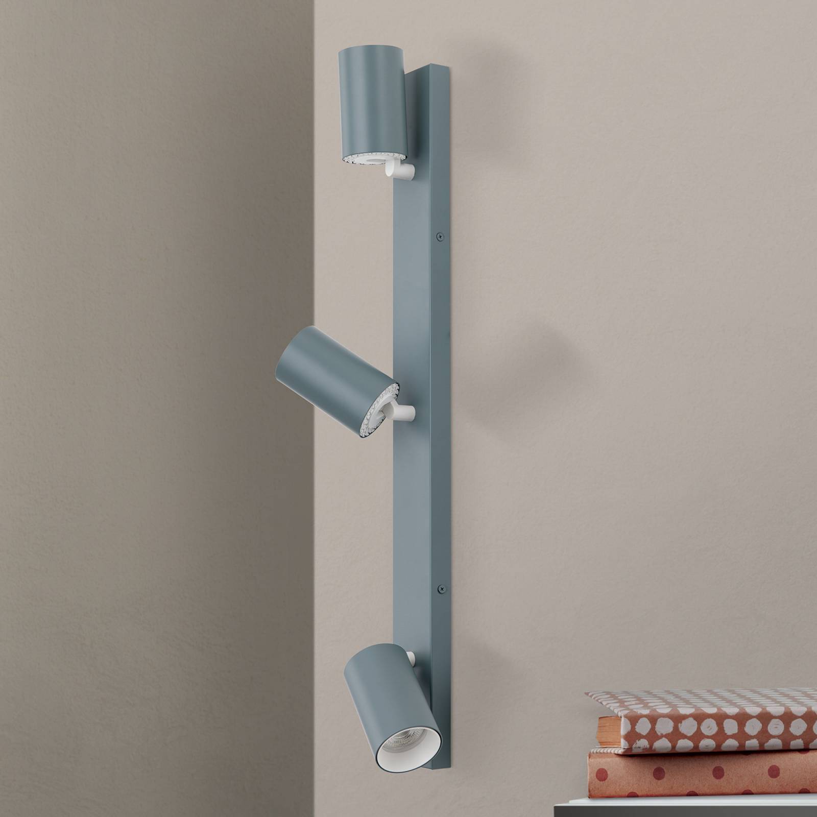 Deckenstrahler Penn, lichtgrün, Länge 60 cm, Stahl/Alu