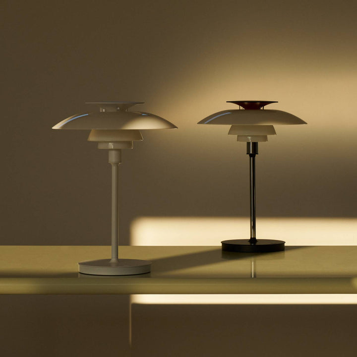 Louis Poulsen LED-Akkutischleuchte PH 80, opalweiß, IP44