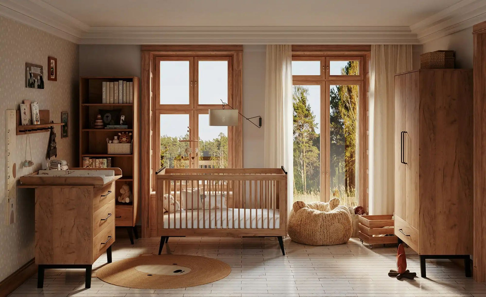 pinio Regal Retro ¦ holzfarben ¦ Maße (cm): B: 42,4 H: 199,6 Regale