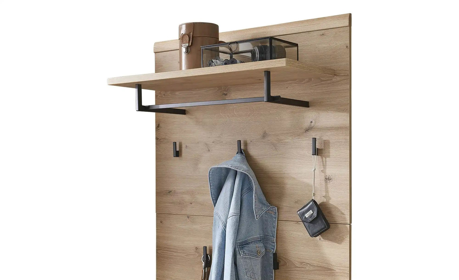 uno Garderobenpaneel Bari ¦ holzfarben ¦ Massivholz,Holzwerkstoff ¦ Maße (cm): B: 80 H: 128 T: 30.0 Garderoben & Kleiderstangen