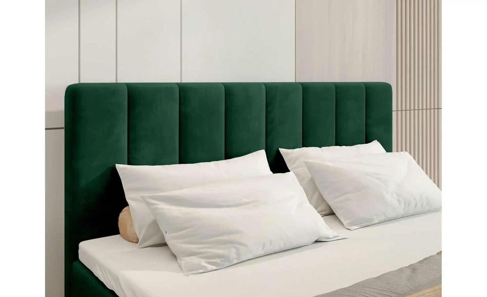 Boxbett mit Stauraum und Topper Devora ¦ grün ¦ Maße (cm): B: 140 H: 102 Betten