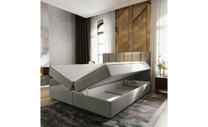 MASSENO Boxbett mit Bettkasten Meril ¦ braun ¦ Maße (cm): B: 140 H: 98 Betten