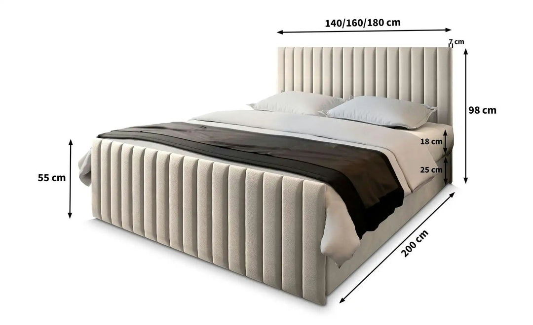 MASSENO Boxbett mit Bettkasten Arion ¦ grün ¦ Maße (cm): B: 160 H: 98 Betten