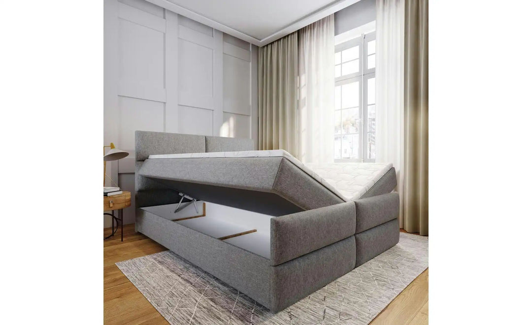 MASSENO Boxbett mit Bettkasten Mulen ¦ schwarz ¦ Maße (cm): B: 160 H: 98 Betten