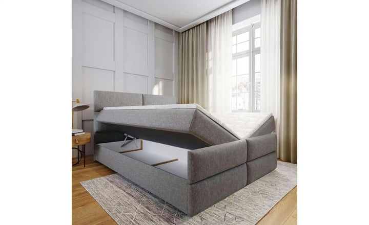 MASSENO Boxbett mit Bettkasten Mulen ¦ schwarz ¦ Maße (cm): B: 160 H: 98 Betten