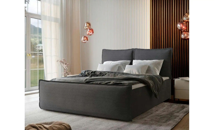 MASSENO Boxbett mit Bettkasten Monta ¦ grau ¦ Maße (cm): B: 140 H: 98 Betten